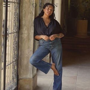 Doen Jane Blouse in Black, Sz xs